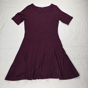 Dalia Purple Viscose Light Comfy Dress Purple Size M